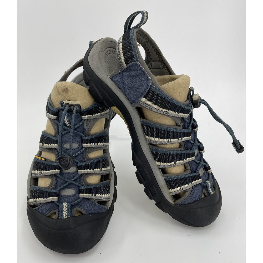 KEEN Mens Newport‎ H2 Hiking Sport Sandals Gray Blue Waterproof 1014187 Mens 7
